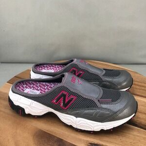 New Balance 801 Mule Clog Sneakers Breast Cancer Awareness Gray Pink Women 9.5 B